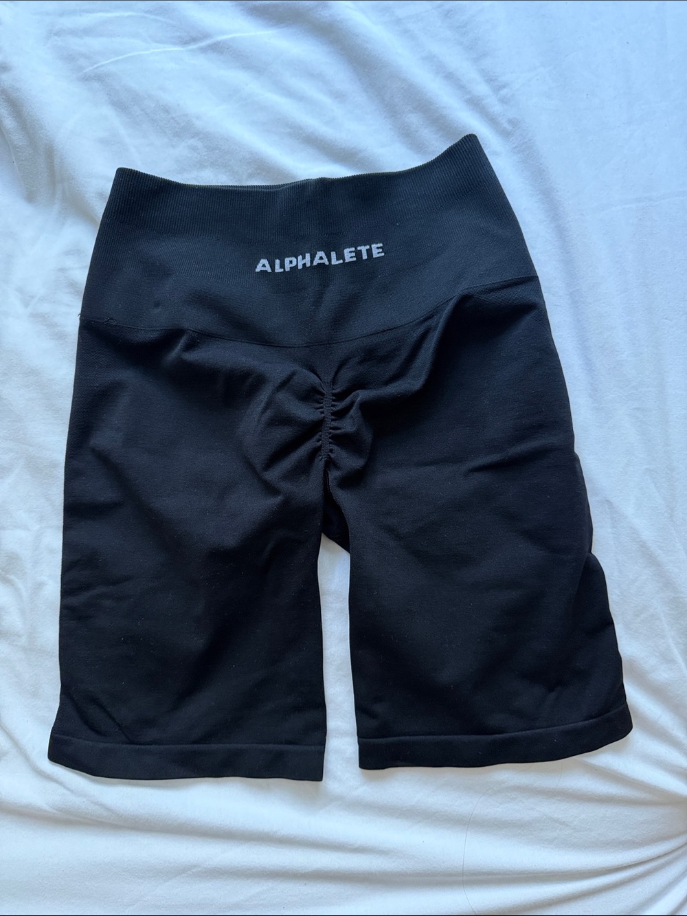 Alphalete Black High-Waist Bike Shorts - Picture 2 of 3